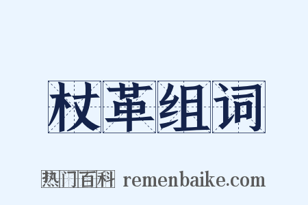 杖革组词是什么意思的图片
